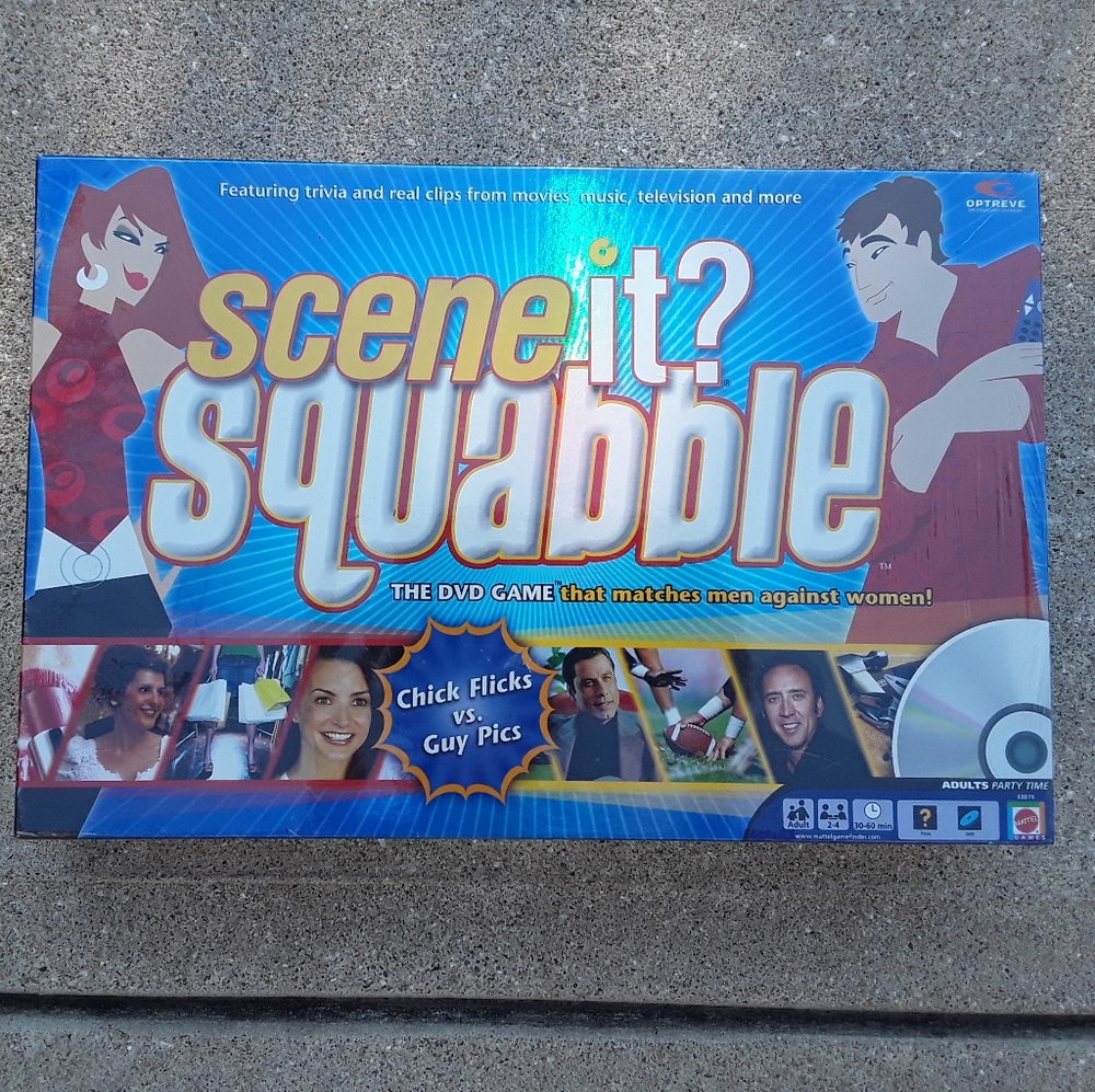 Y2K Scence It Squabble Chick Flicks Guy Pics DVD Game NEW